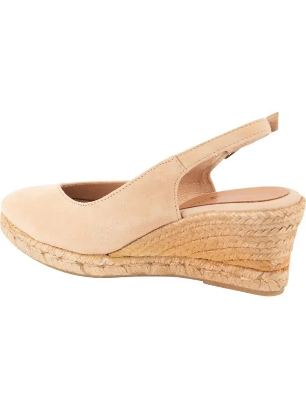 Patricia Green Poppy Slingback Espadrille Wedge Size 10 Beige